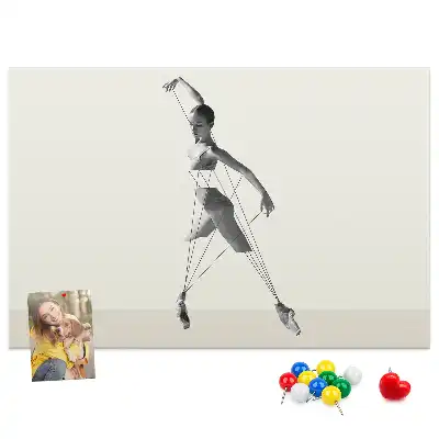 Bedruckte Korkplatte Ballerina