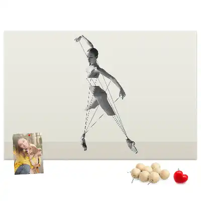 Bedruckte Korkplatte Ballerina