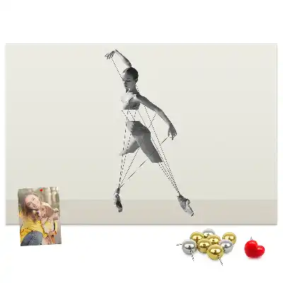 Bedruckte Korkplatte Ballerina