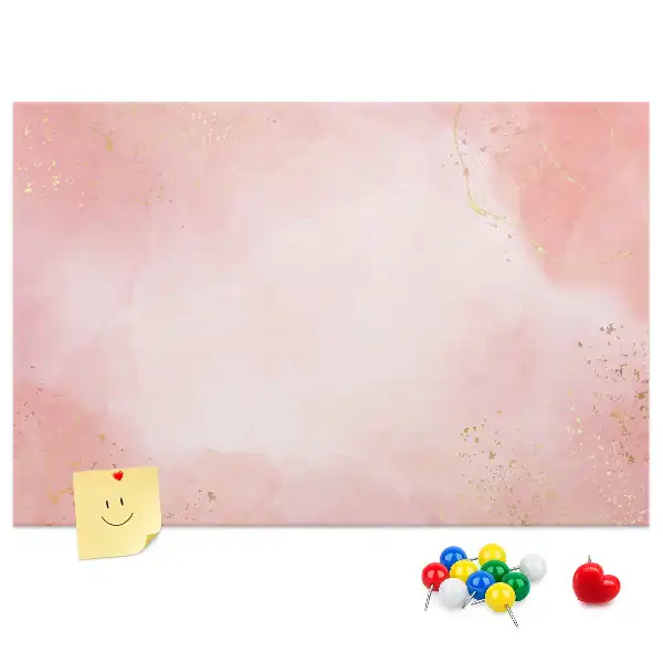 Korktafel mit rosa Marmormuster