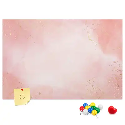 Bilder-Korktafel Rosa Marmor