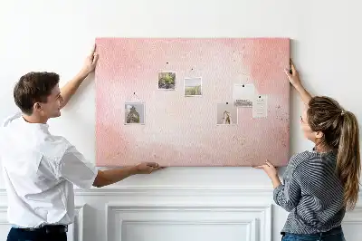Korktafel mit rosa Marmormuster