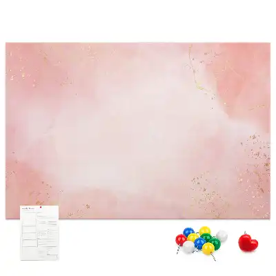 Korktafel mit rosa Marmormuster