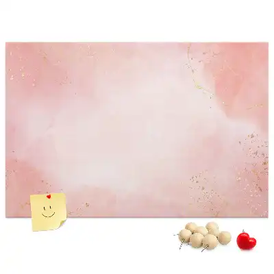Korktafel mit rosa Marmormuster