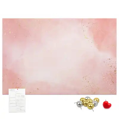 Korktafel mit rosa Marmormuster