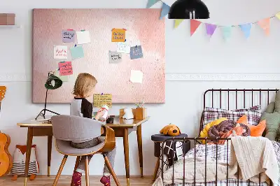 Korktafel mit rosa Marmormuster