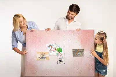 Korktafel mit rosa Marmormuster