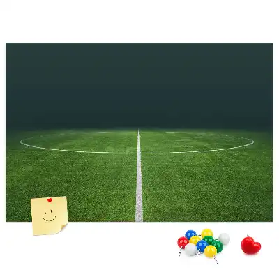 Pinnwand im Fußballplatz-Design