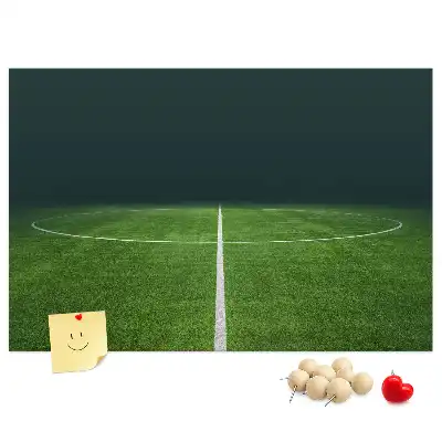 Pinnwand im Fußballplatz-Design
