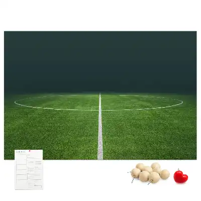 Pinnwand im Fußballplatz-Design