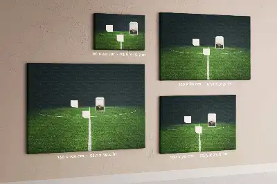 Pinnwand im Fußballplatz-Design