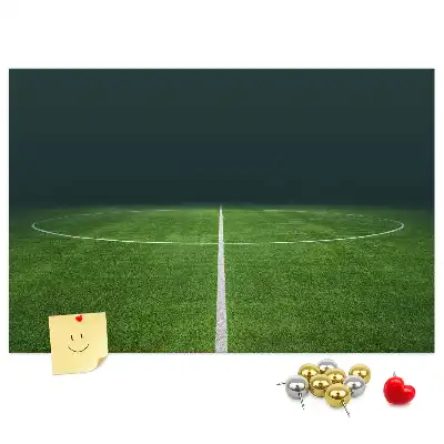 Pinnwand im Fußballplatz-Design