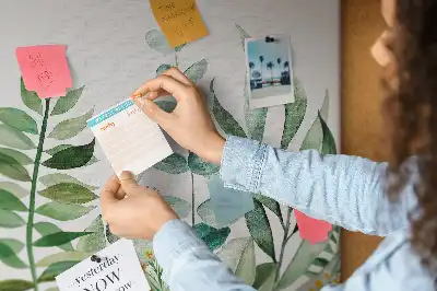 Bilder-Korktafel Aquarell Blätter