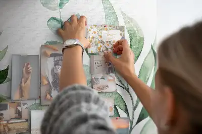 Bilder-Korktafel Aquarell Blätter