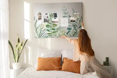 Bilder-Korktafel Aquarell Blätter