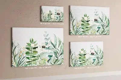 Bilder-Korktafel Aquarell Blätter