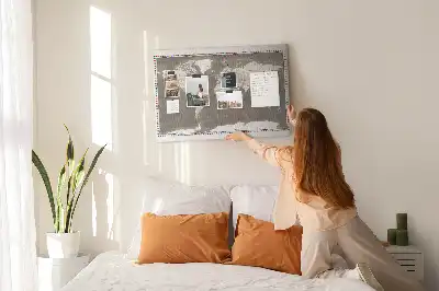 Bedruckte Kork-Weltkarte in Braun