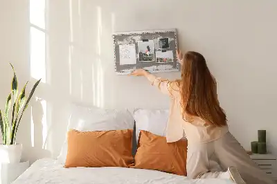 Bedruckte Kork-Weltkarte in Braun