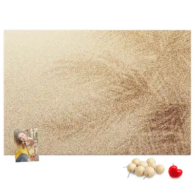 Bedruckte Korkplatte mit Palmblätter-Motiv