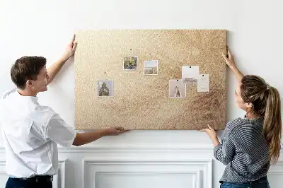 Bedruckte Korkplatte mit Palmblätter-Motiv