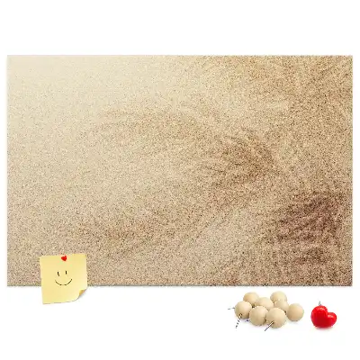 Bedruckte Korkplatte mit Palmblätter-Motiv