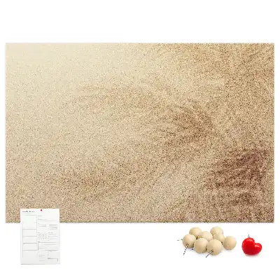 Bedruckte Korkplatte mit Palmblätter-Motiv