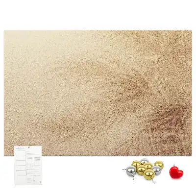 Bedruckte Korkplatte mit Palmblätter-Motiv