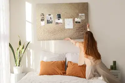 Bedruckte Korkplatte mit Palmblätter-Motiv