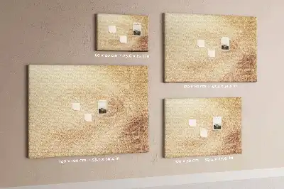 Bedruckte Korkplatte mit Palmblätter-Motiv