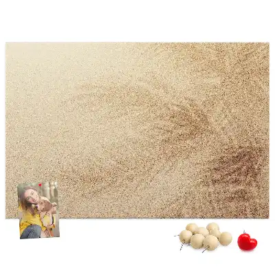 Bedruckte Korkplatte mit Palmblätter-Motiv