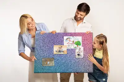 Korkpinnwand mit Farbverlaufsmuster