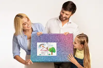 Korkpinnwand mit Farbverlaufsmuster
