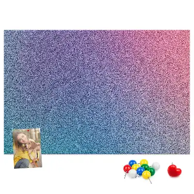 Korkpinnwand mit Farbverlaufsmuster