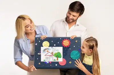Bilder-Korktafel Kinder-Weltraum