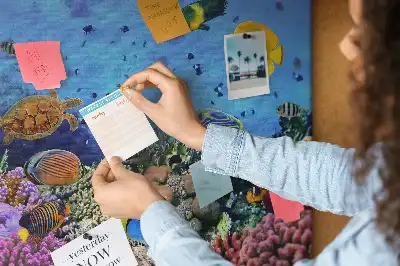 Bedruckte Korkplatte mit Unterwasser-Motiv