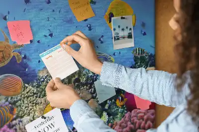Bedruckte Korkplatte mit Unterwasser-Motiv