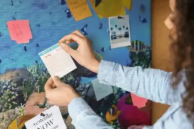 Bedruckte Korkplatte mit Unterwasser-Motiv