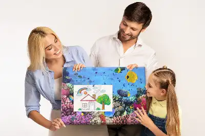 Bedruckte Korkplatte mit Unterwasser-Motiv
