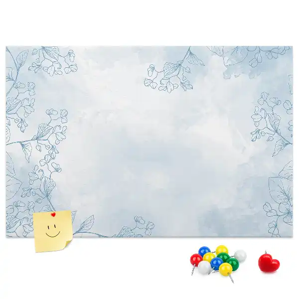 Kork Pinnwand Pflanzenskizze