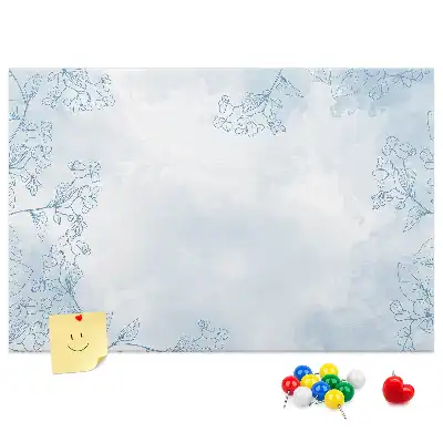 Kork Pinnwand Pflanzenskizze