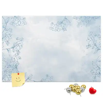 Kork Pinnwand Pflanzenskizze