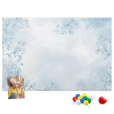 Kork Pinnwand Pflanzenskizze