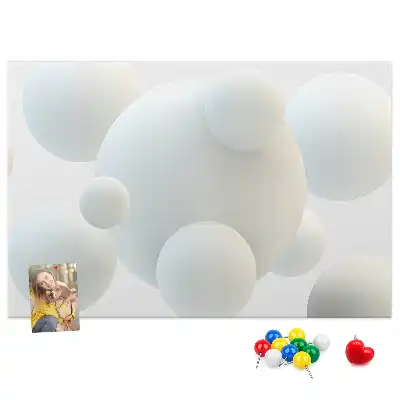 Bilder-Korktafel Bälle Abstraktion