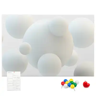 Bilder-Korktafel Bälle Abstraktion