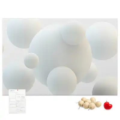 Bilder-Korktafel Bälle Abstraktion