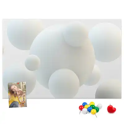 Bilder-Korktafel Bälle Abstraktion