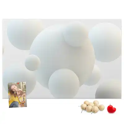 Bilder-Korktafel Bälle Abstraktion
