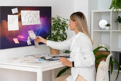Bedruckte Korkplatte 3D Rauch Abstraktion