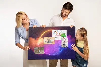 Bedruckte Korkplatte 3D Rauch Abstraktion