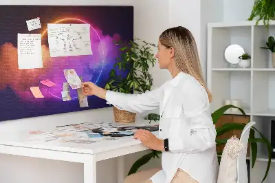 Bedruckte Korkplatte 3D Rauch Abstraktion